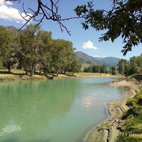 Река Катунь рядом с усадьбой