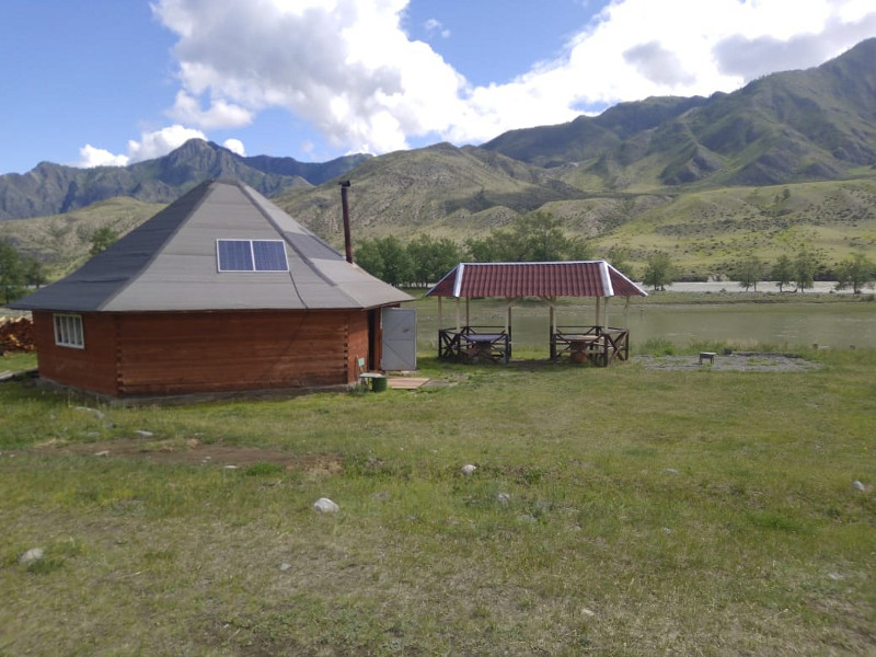 Национальный аил 6-7 мест с полом и печкой