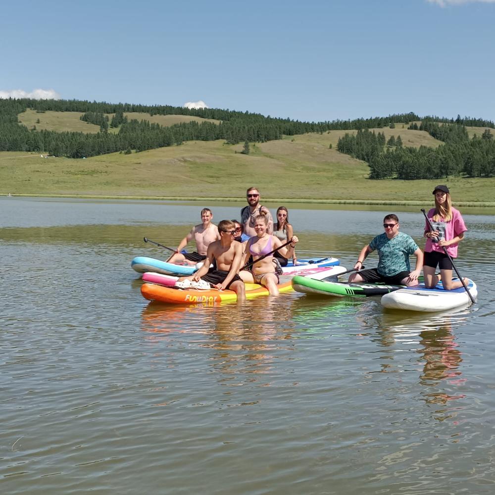 Сап-борд на Алтае  в Кош-Агачском районе