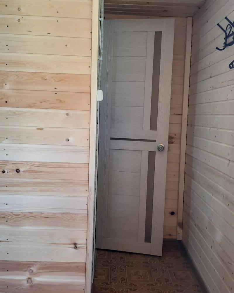 2-х местный отдельно стоящий новый домик из бруса все удобства 