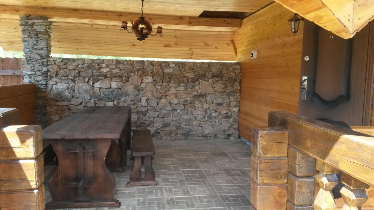 Беседка с печью-барбекю