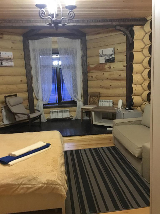 Круглый дом с камином. на 1-5 чел.