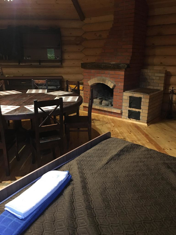 Круглый дом с камином. на 1-5 чел.