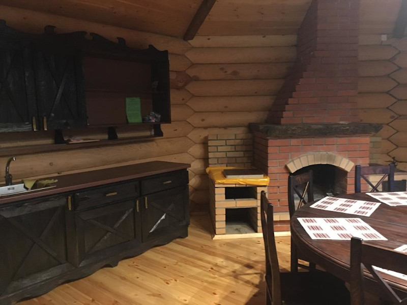 Круглый дом с камином. на 1-5 чел.