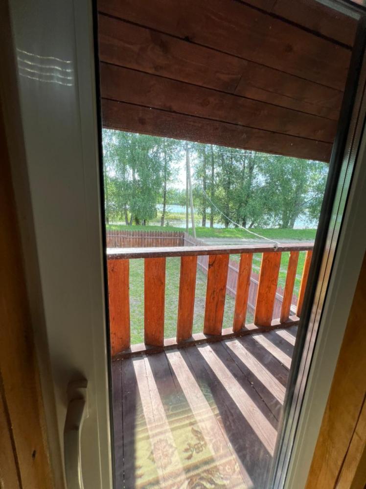 Коттедж  у реки Катунь Алтай вид с балкона