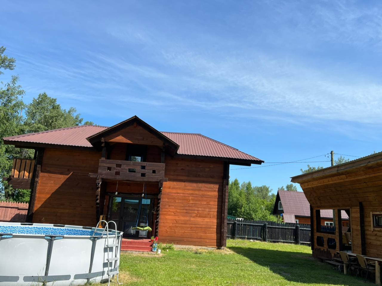 Горный Алтай коттедж у реки с баней и бассейном