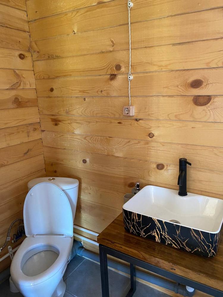 Благоустроенный домик у реки в Горном Алтае