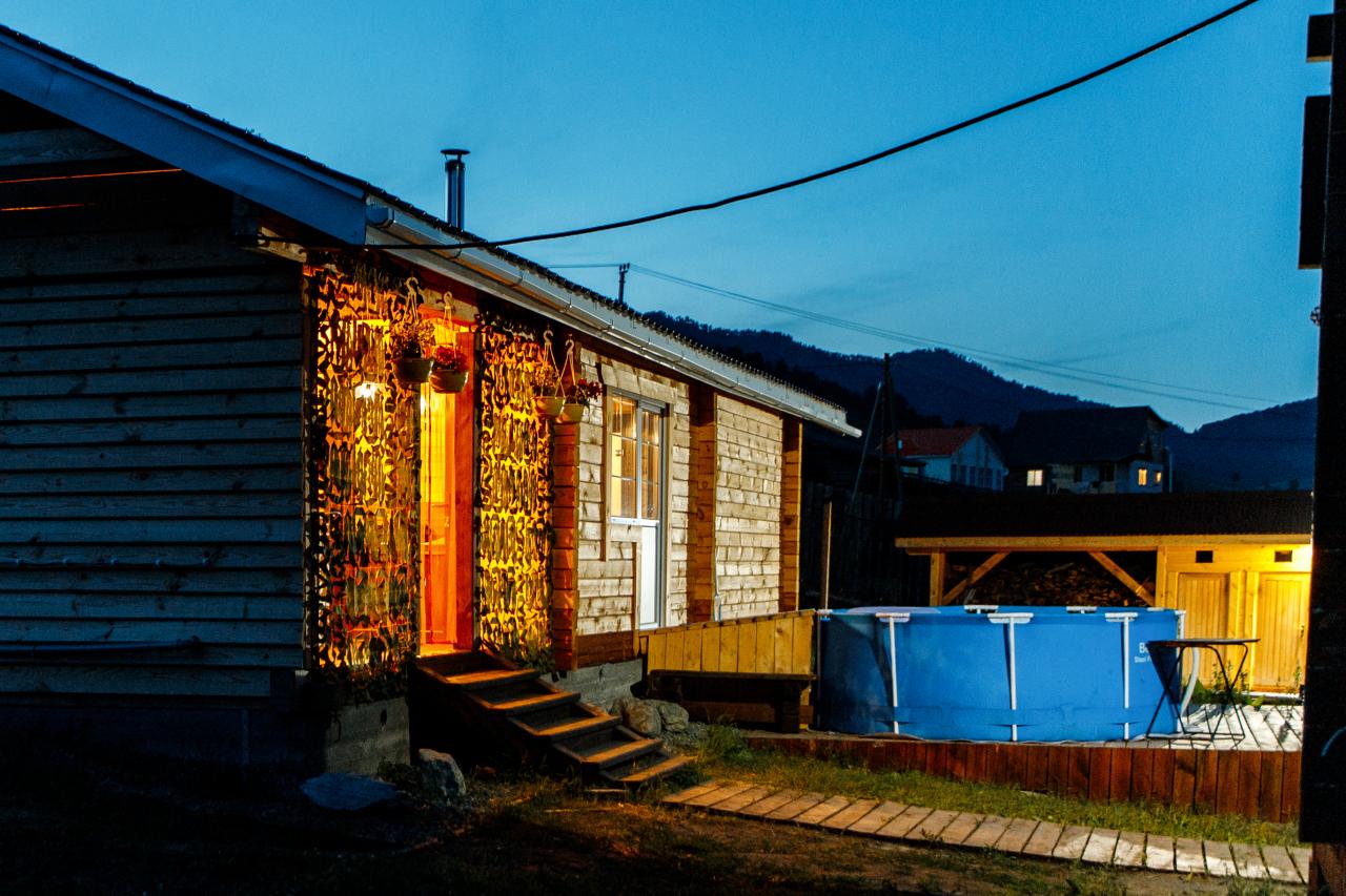 Баня с бассейном в Горном Алтае