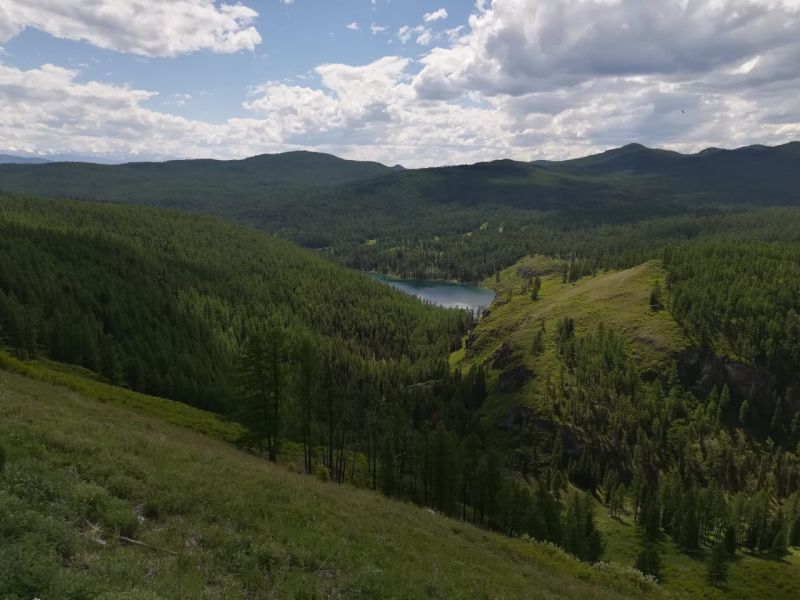 Перевал Кату-Ярык горное озеро