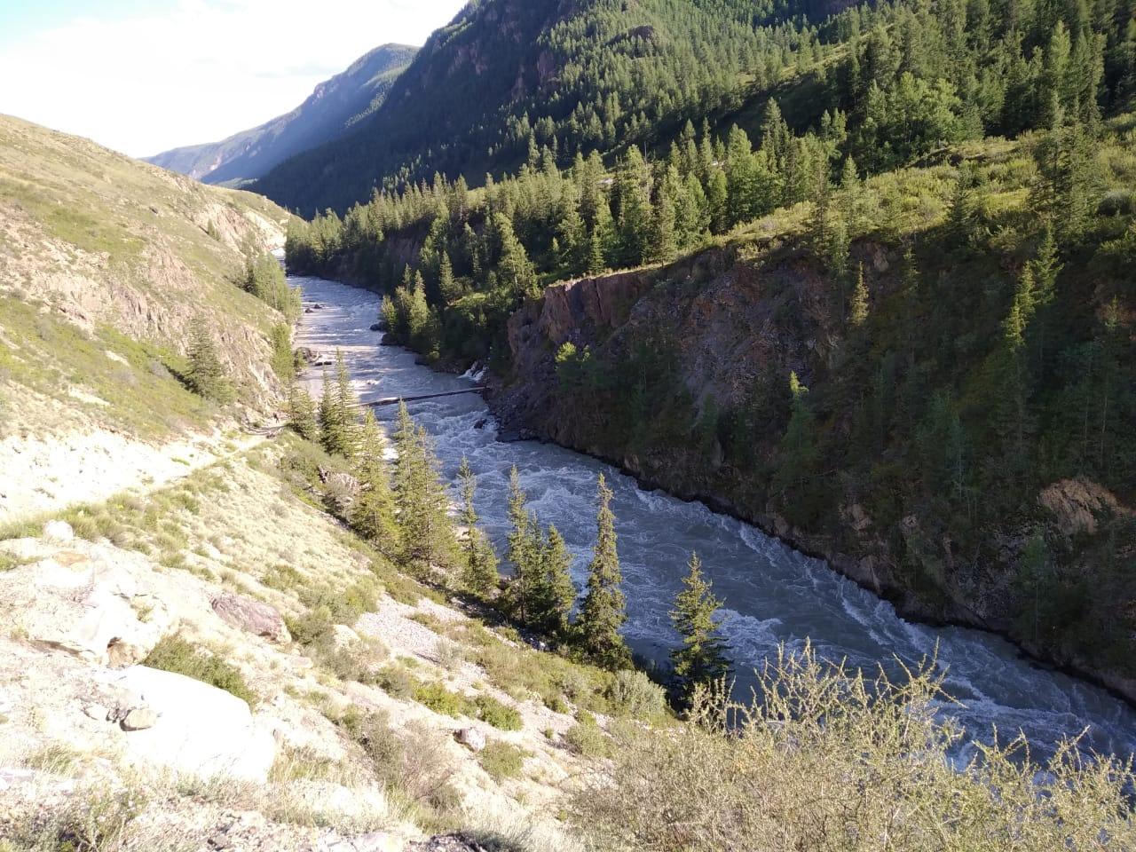 Река Мажой пороги Горный Алтай