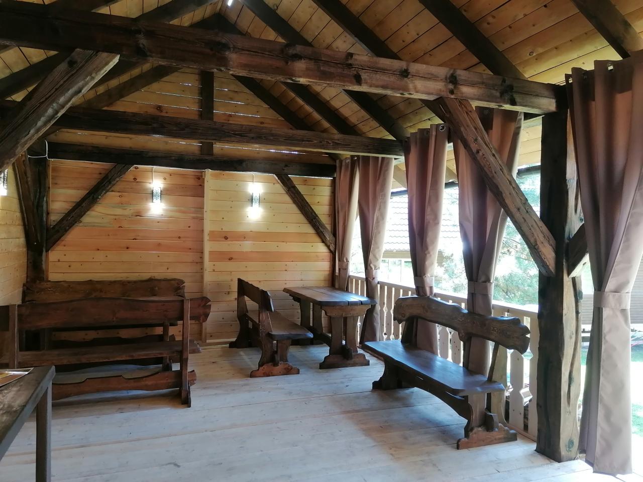 Обеденная зона Кухня-беседка