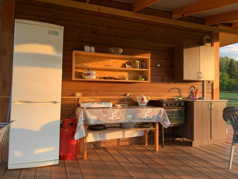 Кухня на веранде Летнего дома