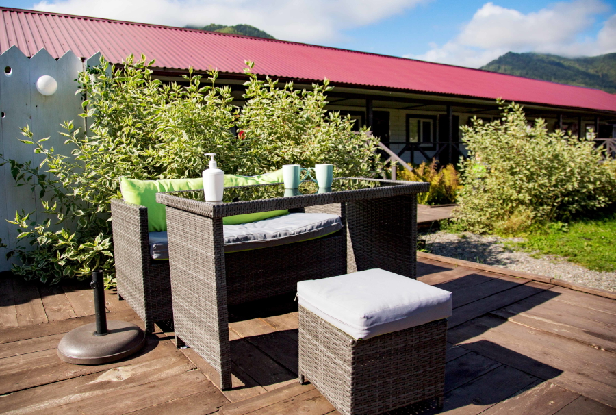 Летнее кафе на улице