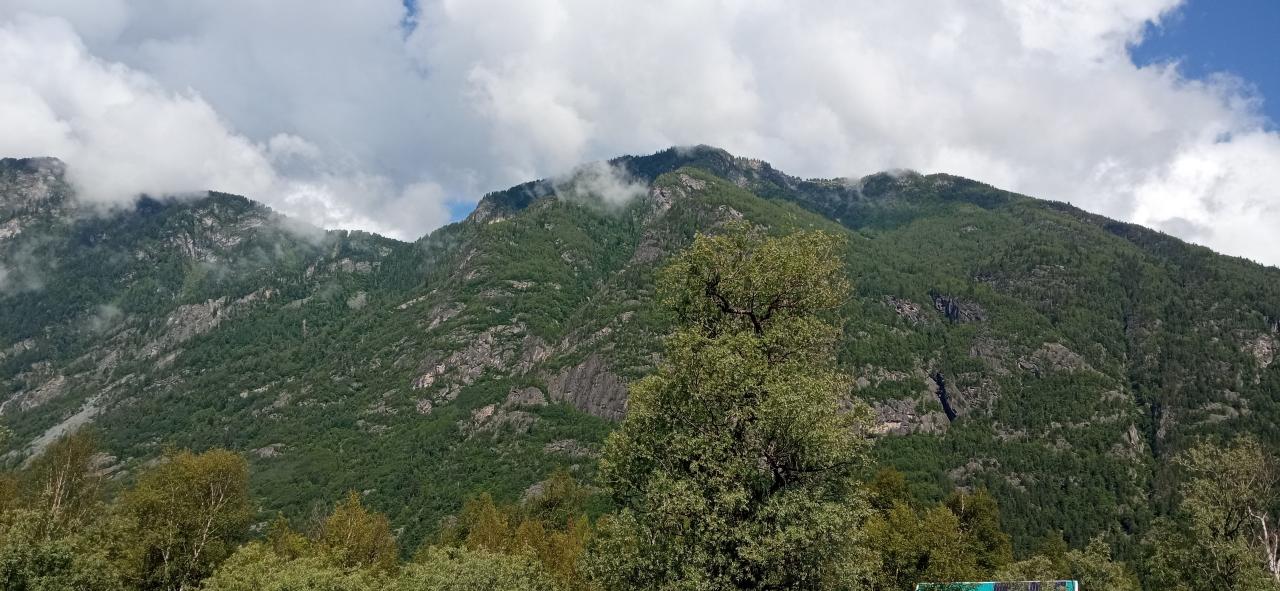 Вид с базы отдыха "Тихий берег" на горы ЮБТО