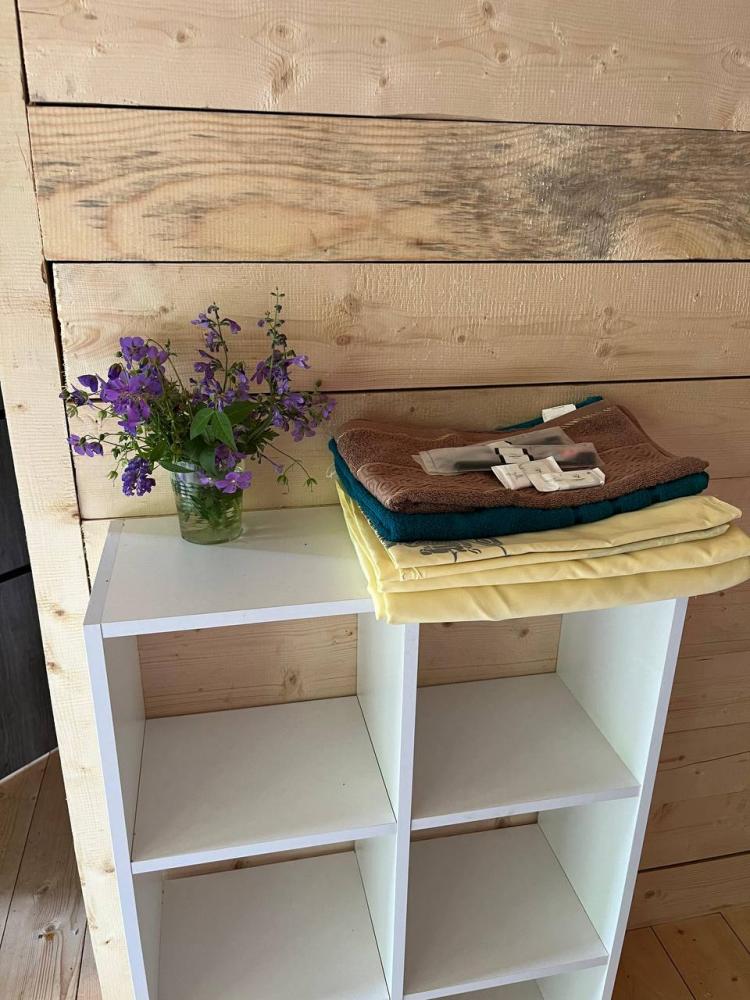 Дом 3-местный с панорамными окнами благоустроенный (душ, туалет)