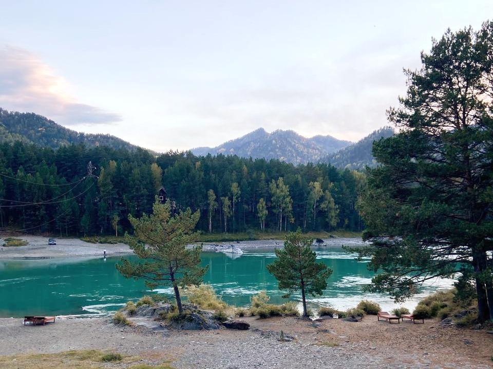 Горный Алтай Река Катунь осенью 