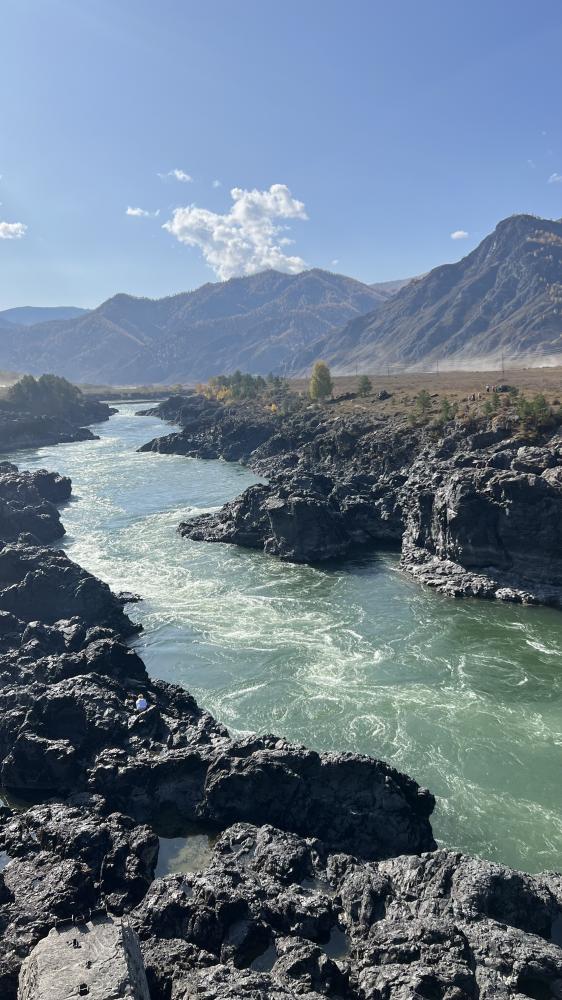 Река Катунь Тельдекпенские пороги
