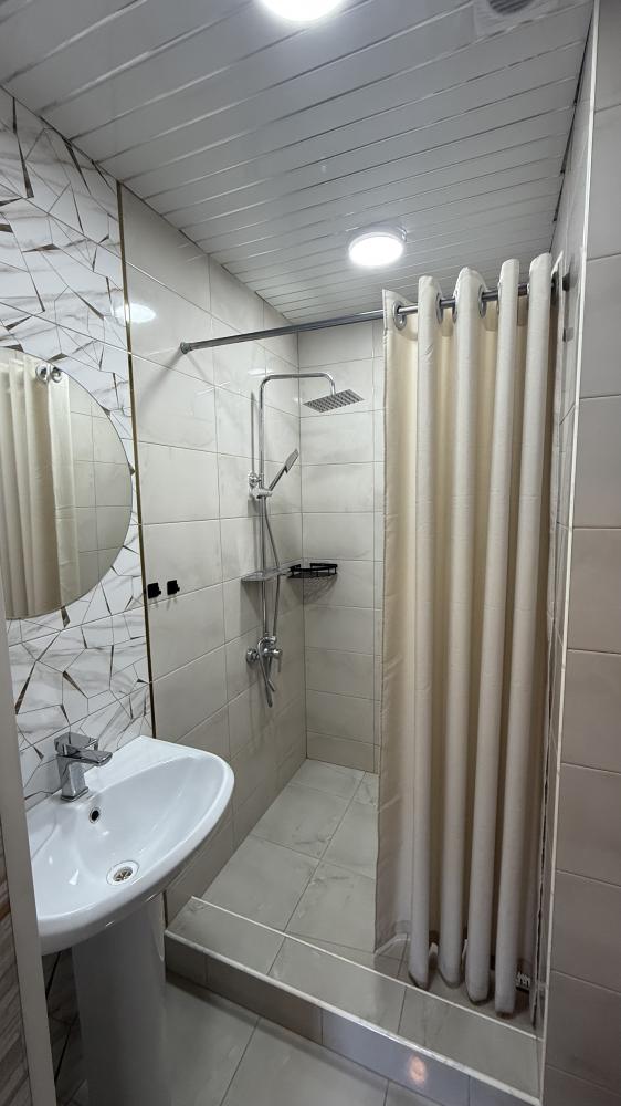 Удобства в номерах с теплым полом.