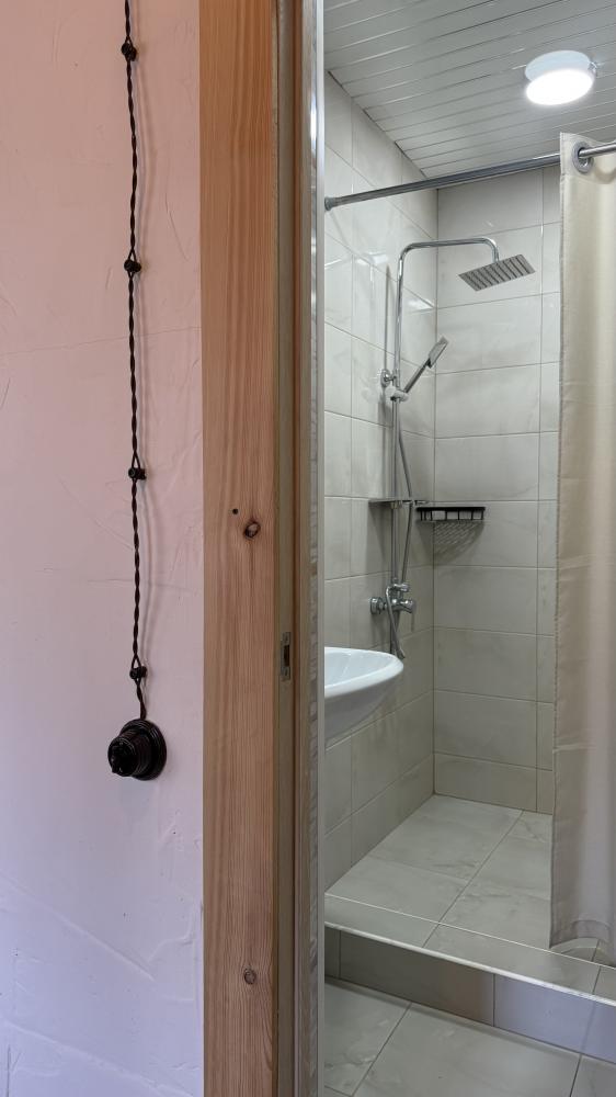 Удобства в номерах с теплым полом.