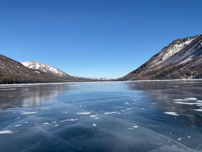 К заповедным уголкам на снегоходе: озеро Тальмень и Мультинские озера