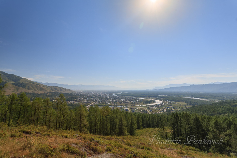 Вид с горы на Усть-Коксу