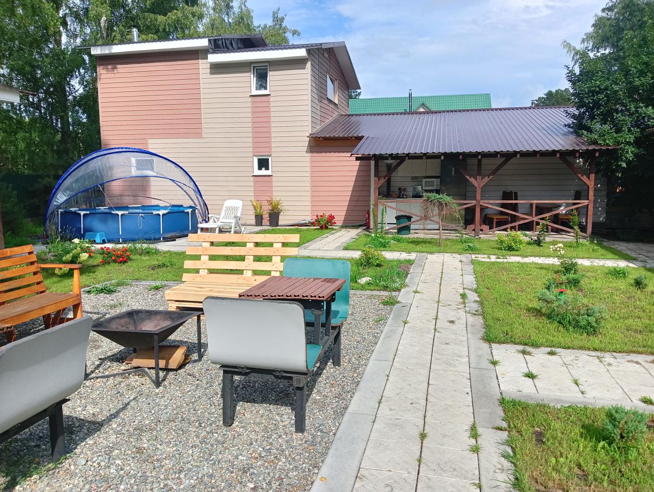 База отдыха "Шикша" на Алтае вид на Летнюю кухню