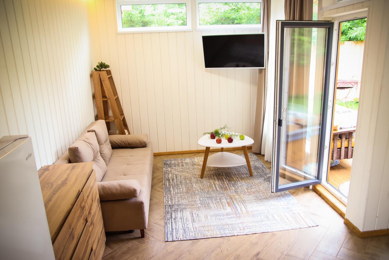 Семейный домик студия, гостиная