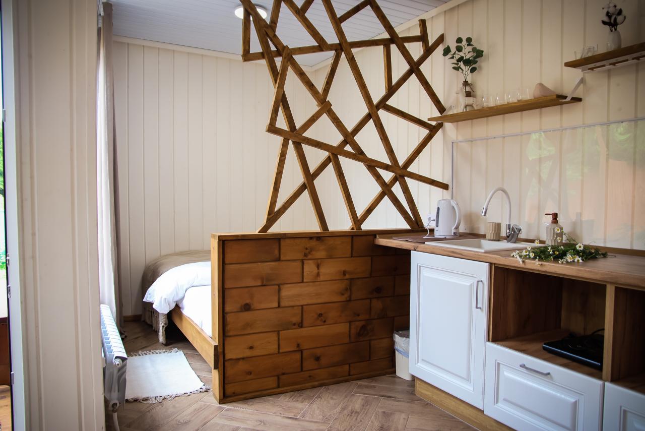 Семейный домик студия, кухня