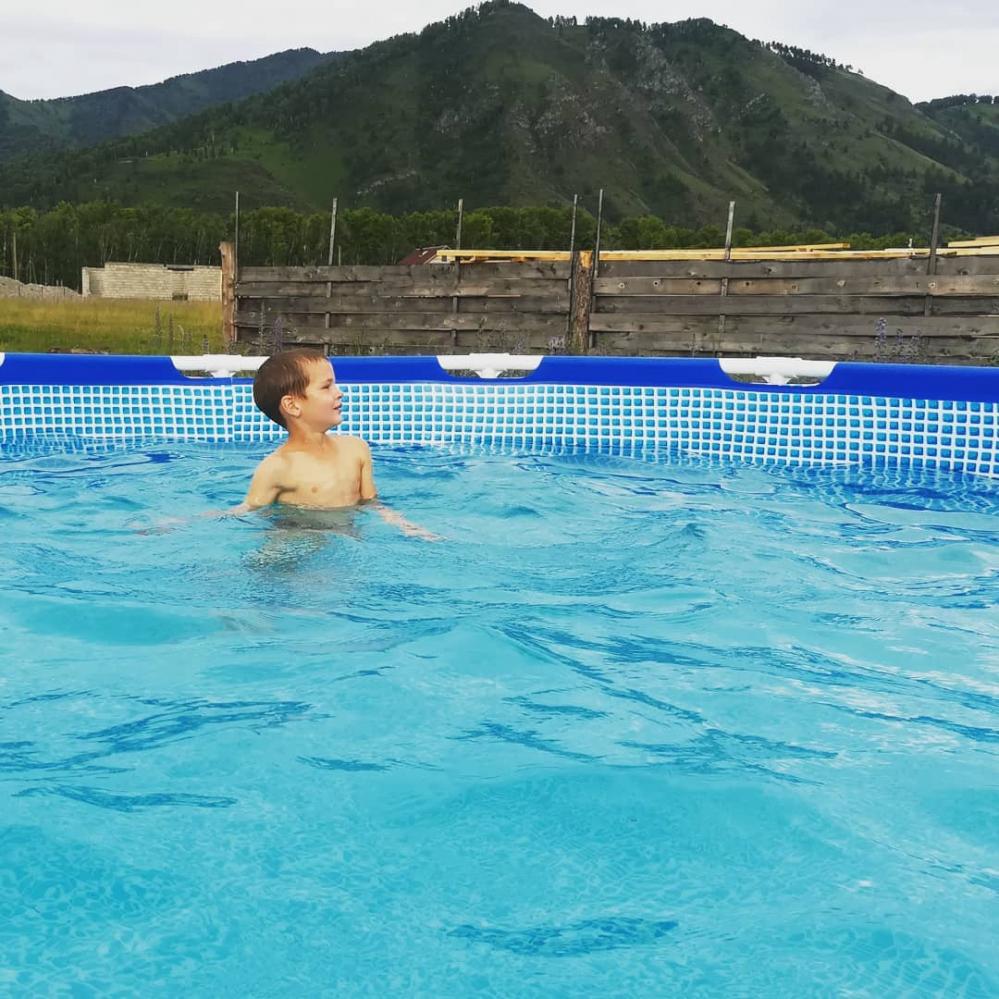 "Шале Легенда" Чемал летний бассейн 