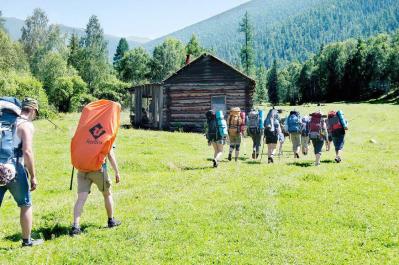 Туры на Алтай с рюкзаком возвращение на базу отдыха 