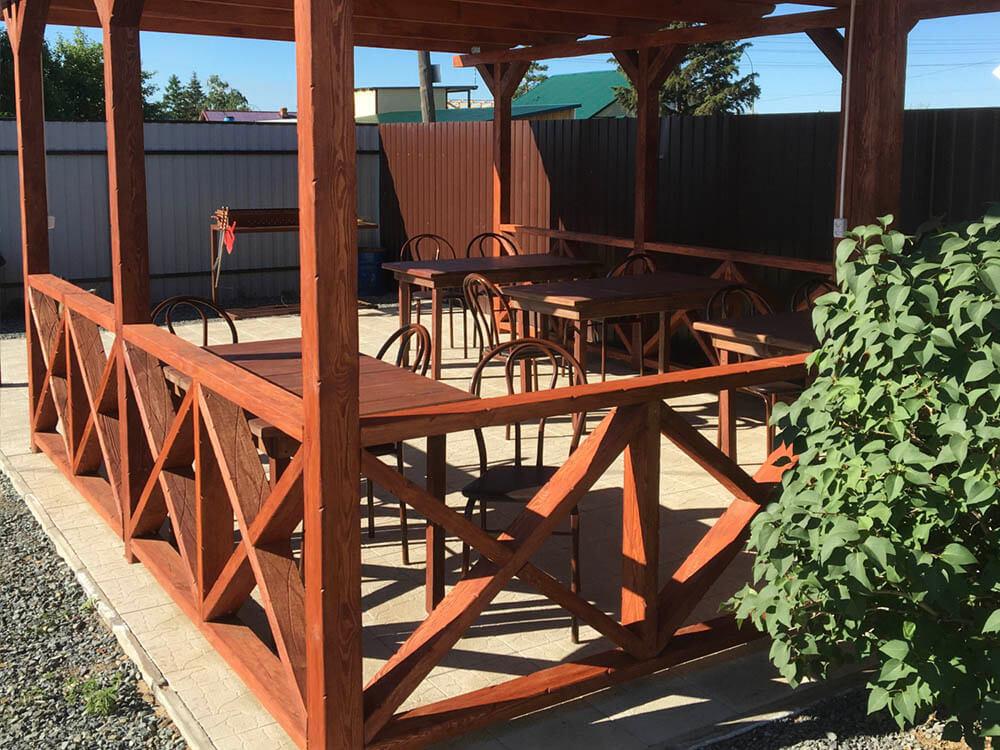 Беседка с мангалом