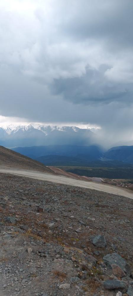 Акташский ретранслятор вид на Актру