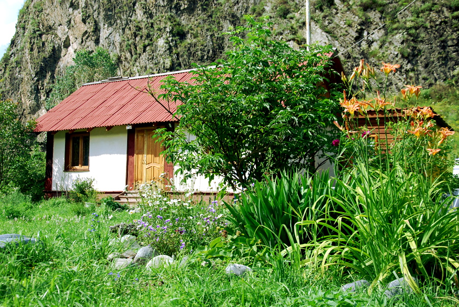 Визит центр, построенный из соломенных блоков