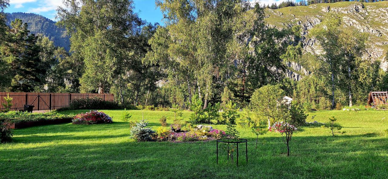 База отдыха  "Altai ForRest" у реки Катунь