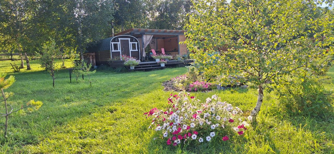 База отдыха  "Altai ForRest" у реки Катунь