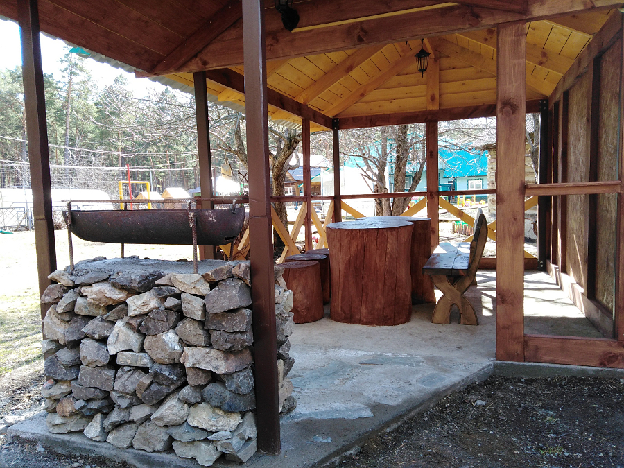 На территории