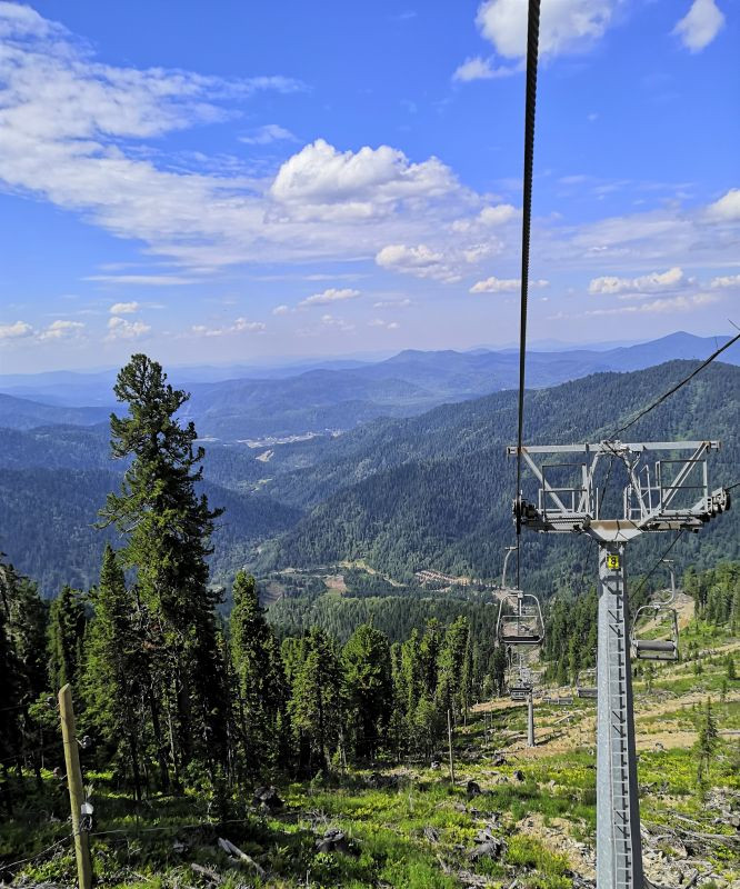 Канатная лорога Телецкое озеро