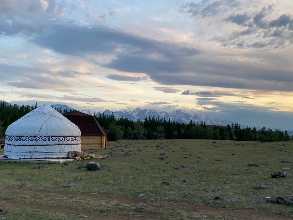 Отдых в горах Алтая у реки Чуя в Курае