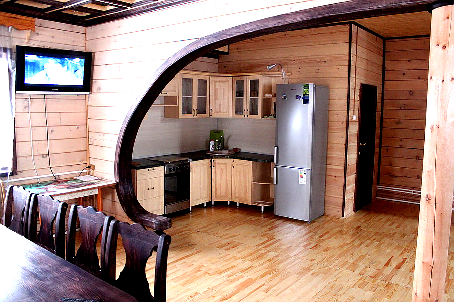 Зимний дом II, холл с кухней