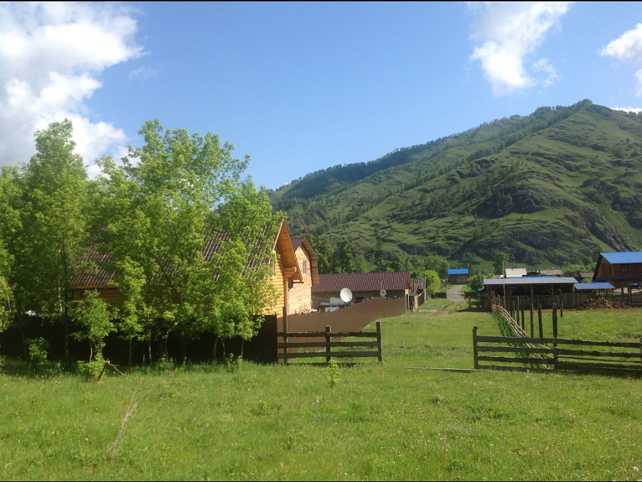 Бревенчатый дом на Алтае