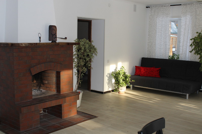 Каминный зал коттеджа Горный Алтай