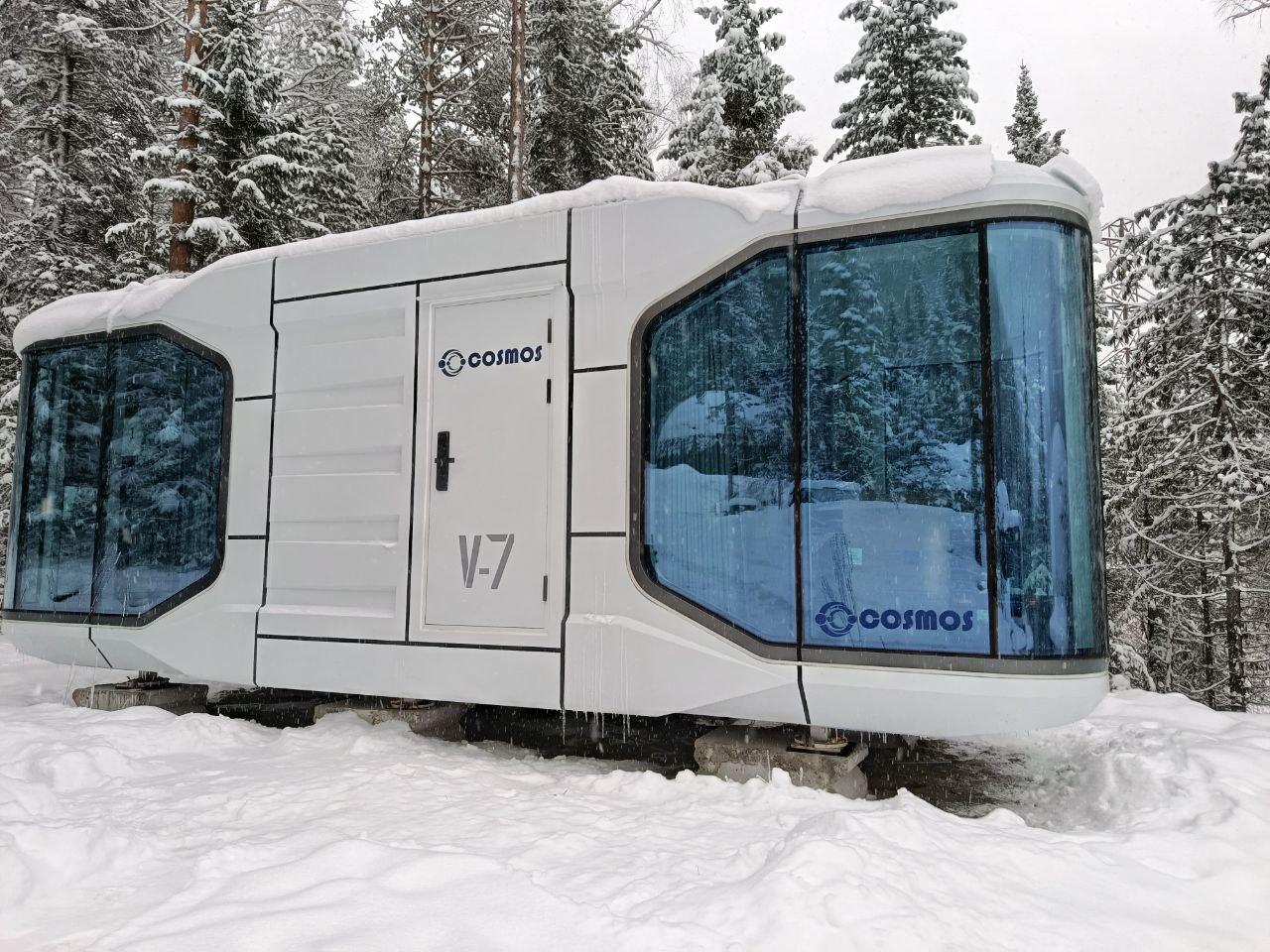 Капсульный домик на Телецком озере