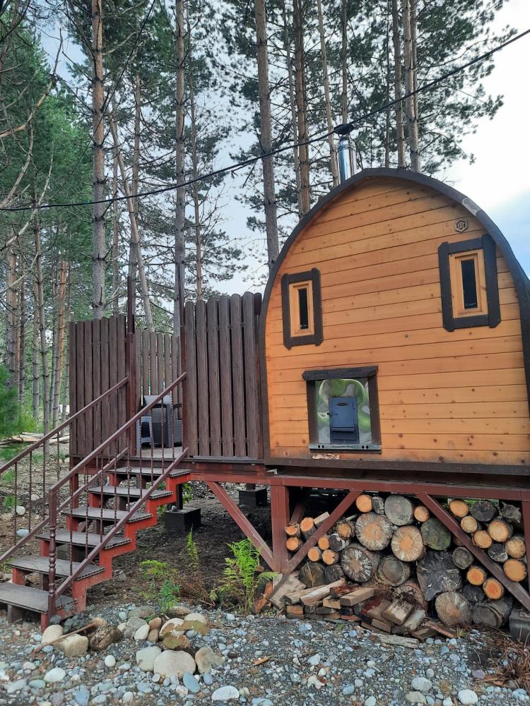 Баня на территории турбазы "Галактика" на Алтае