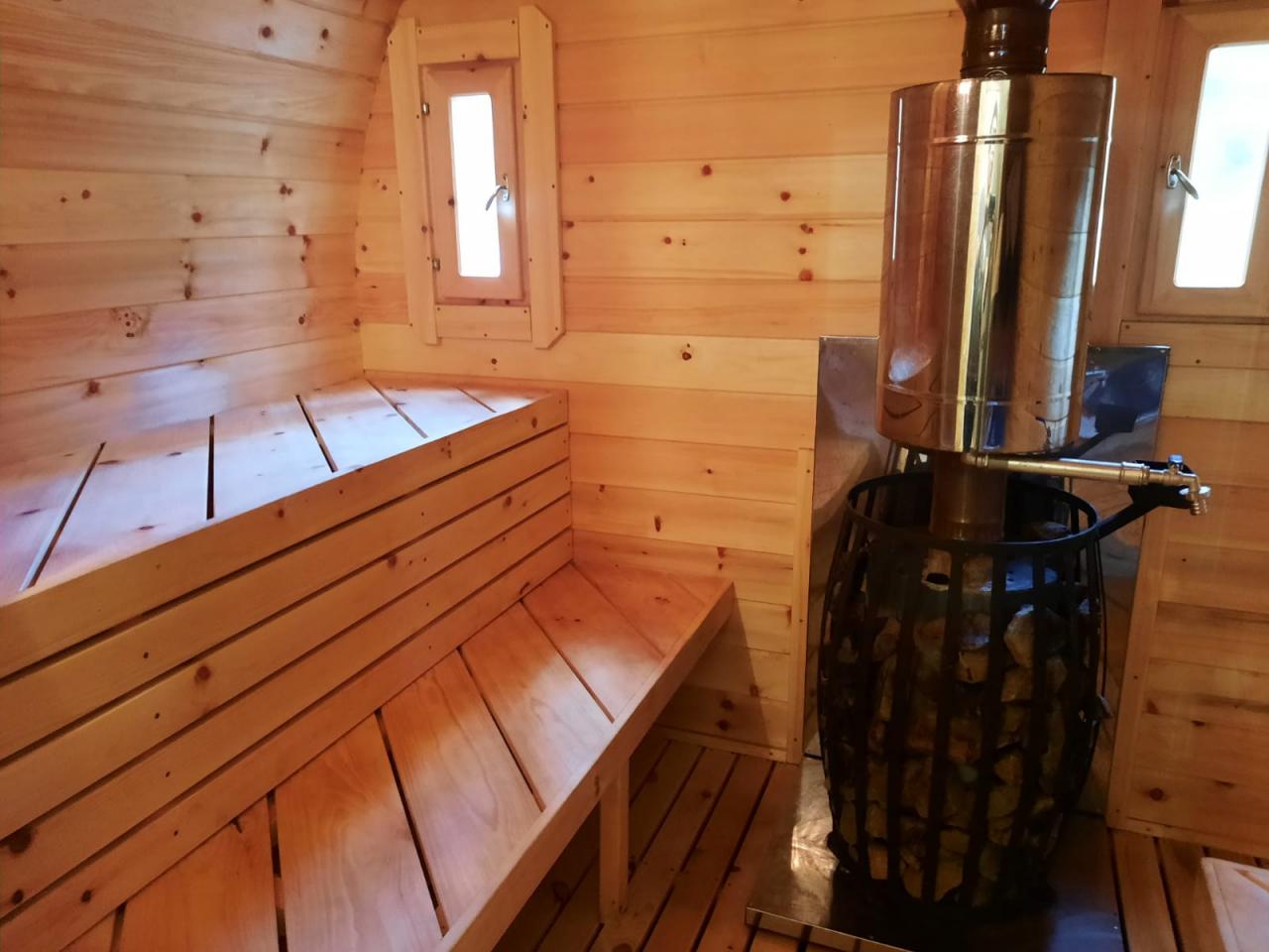 Баня на территории турбазы "Галактика" на Алтае