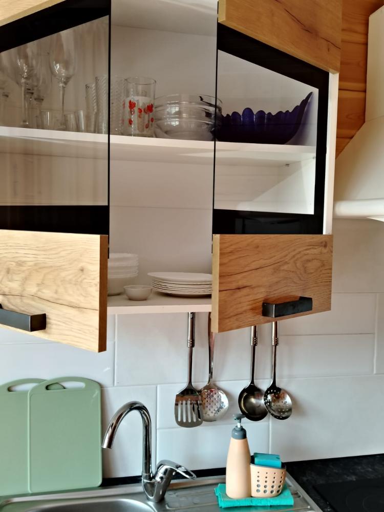 Кухня на втором этаже жилого дома