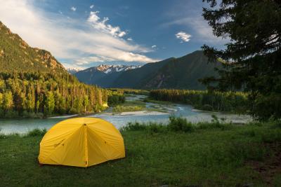 Слияние реки Кураган с рекой Катунь