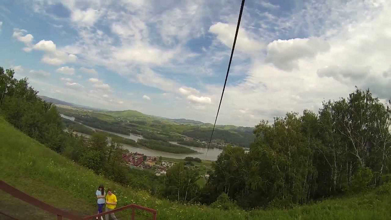 Скоростной канатный спуск (село Ая)