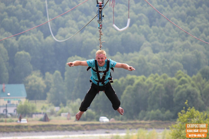 Скоростной канатный спуск (село Ая)