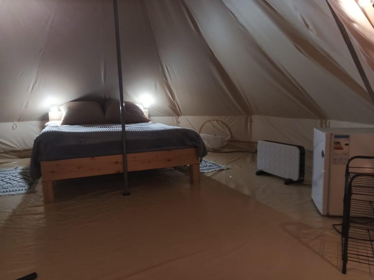 Шатер вид изнутри, ночная сьемка