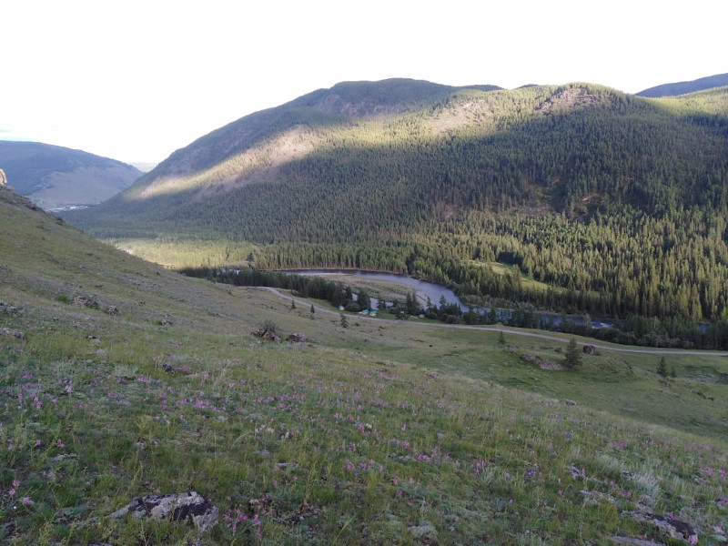 Отдых Горный Алтай река Башкаус